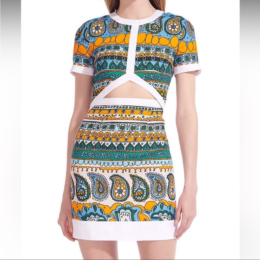 NWT STAUD Perla Printed Linen Cutout
Minidress Sz. 14